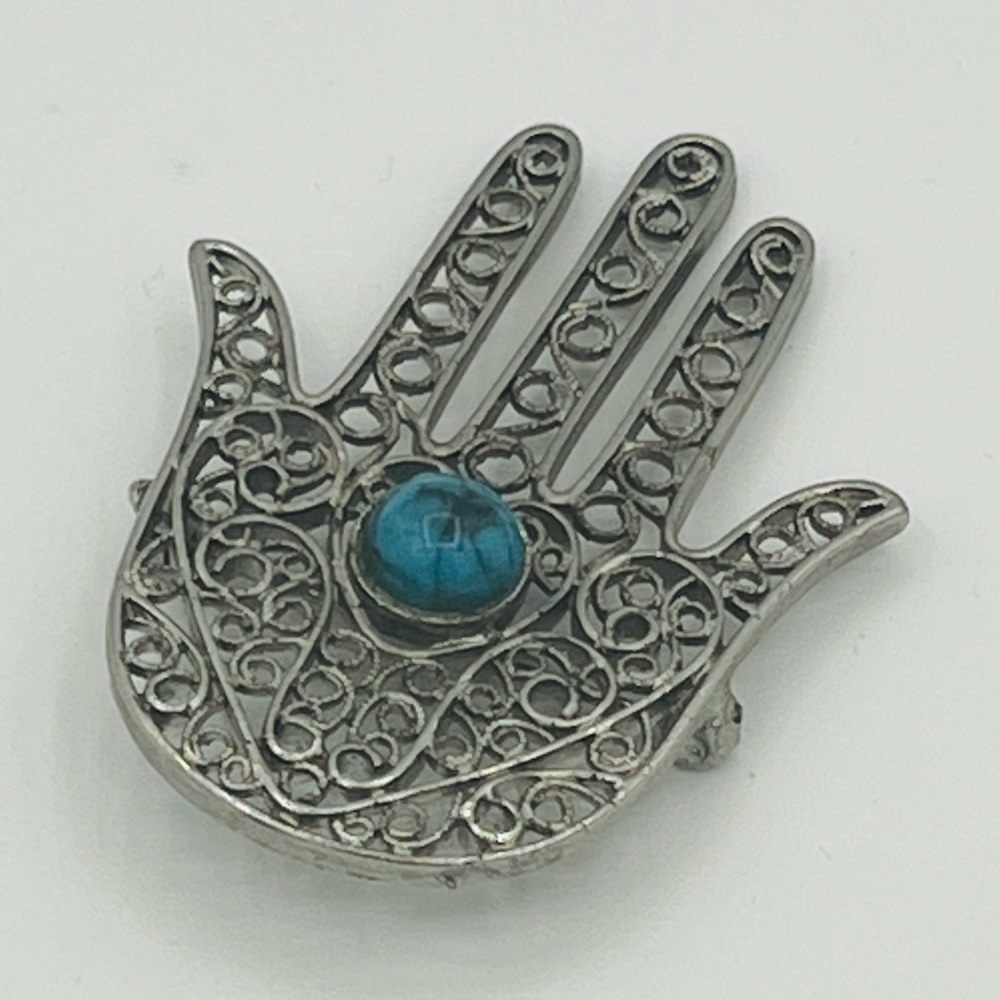 Hamsa Brooch by Lisner - Picture 2 of 5